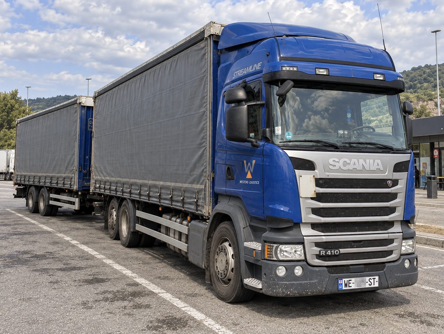 Сцепка Scania R410 Westend Logistics, до 120 м³